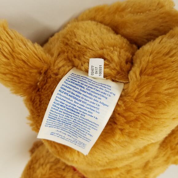 Build A Bear Promise Pets Copper Golden Retriever Dog Red Collar Plush NO Sound - Picture 8 of 9